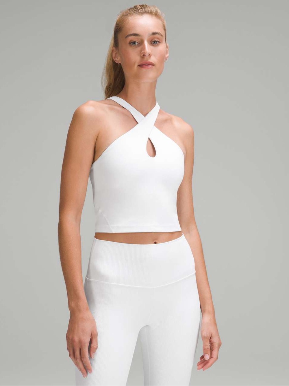Lululemon Align Keyhole Halter Tank Top White